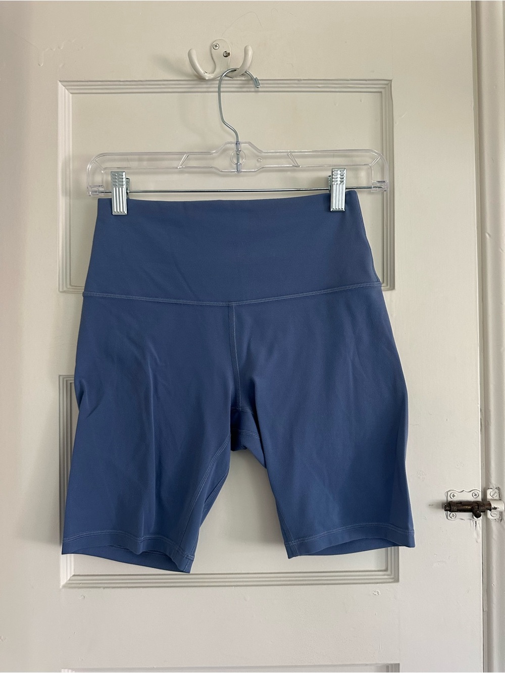 lululemon athletica Mid-Rise Slate Blue Bike Shorts - Picture 1 of 3